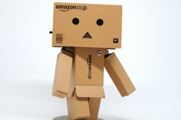 Amazon cardboard box character figurine